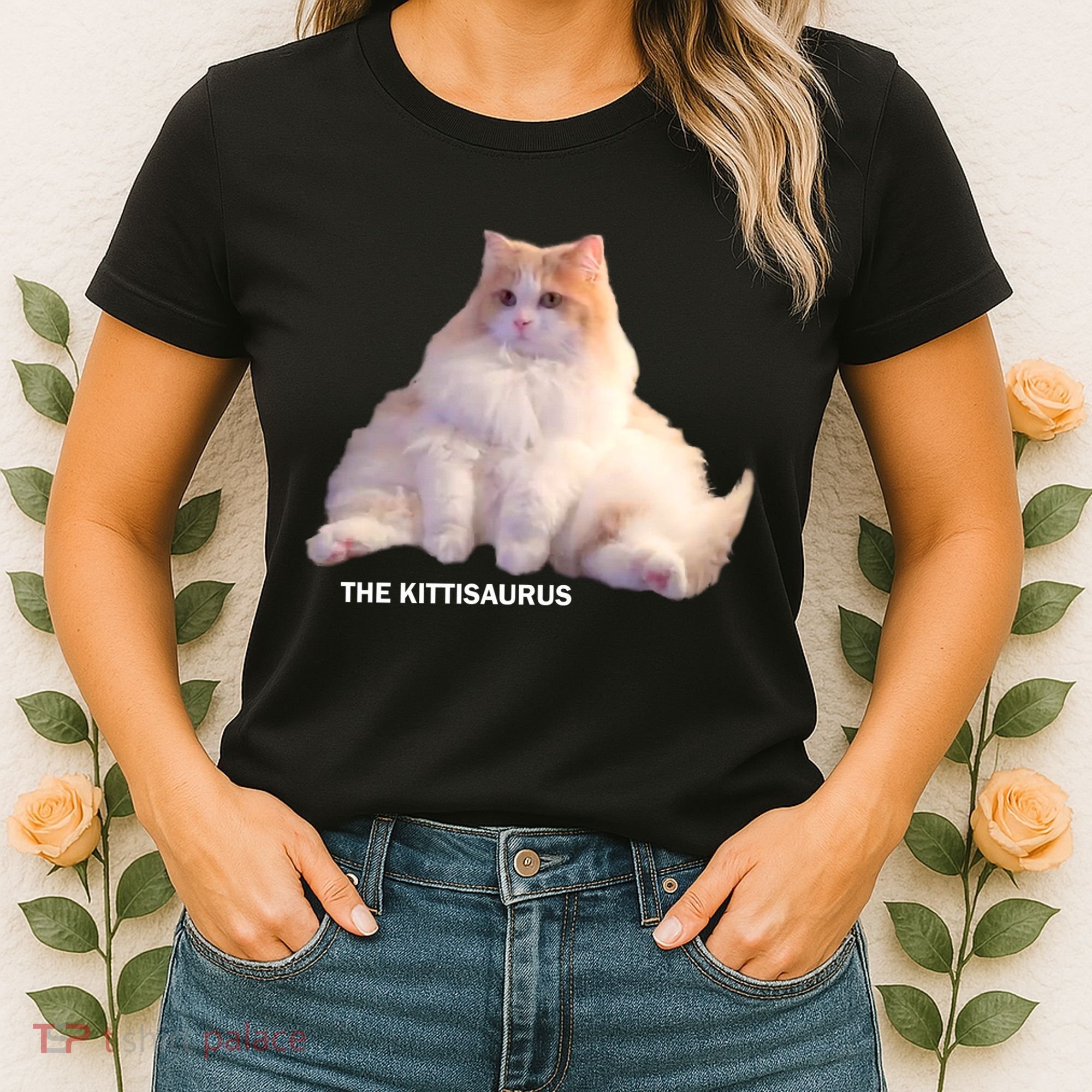 Cute DD The Cat Kittisaurus Women's T-Shirt