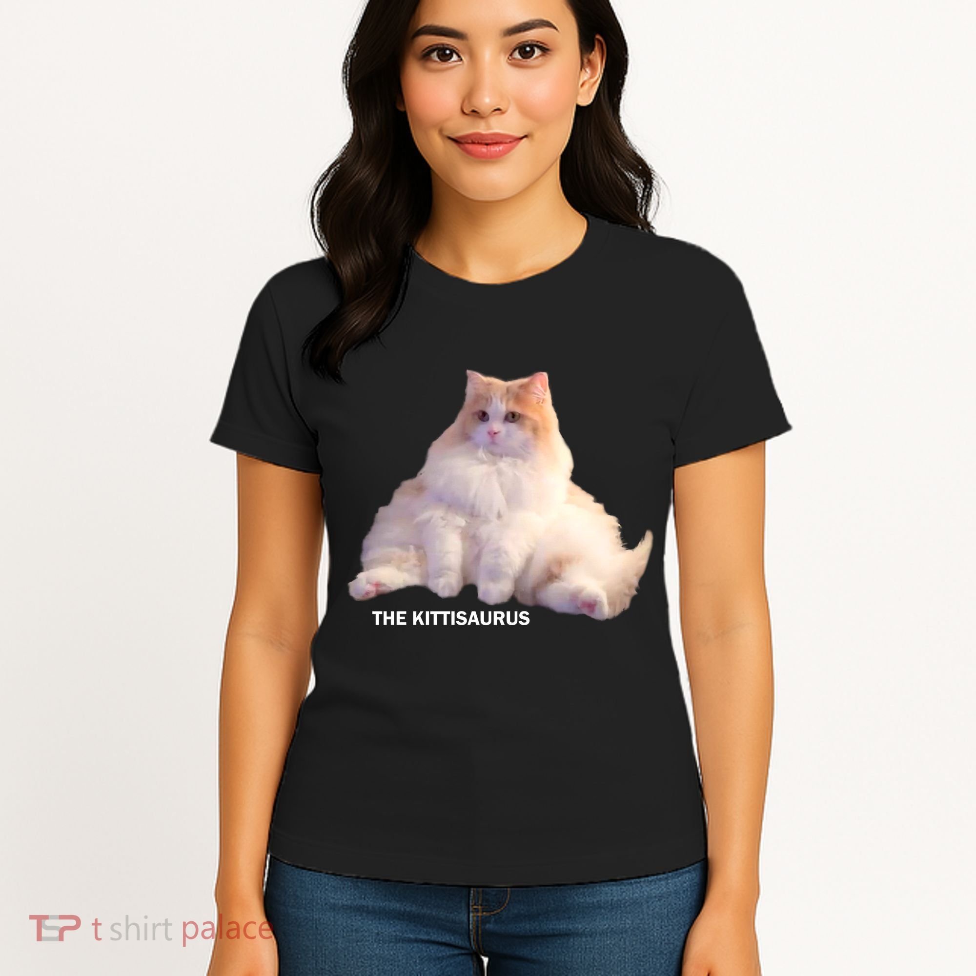 Cute DD The Cat Kittisaurus Women's T-Shirt