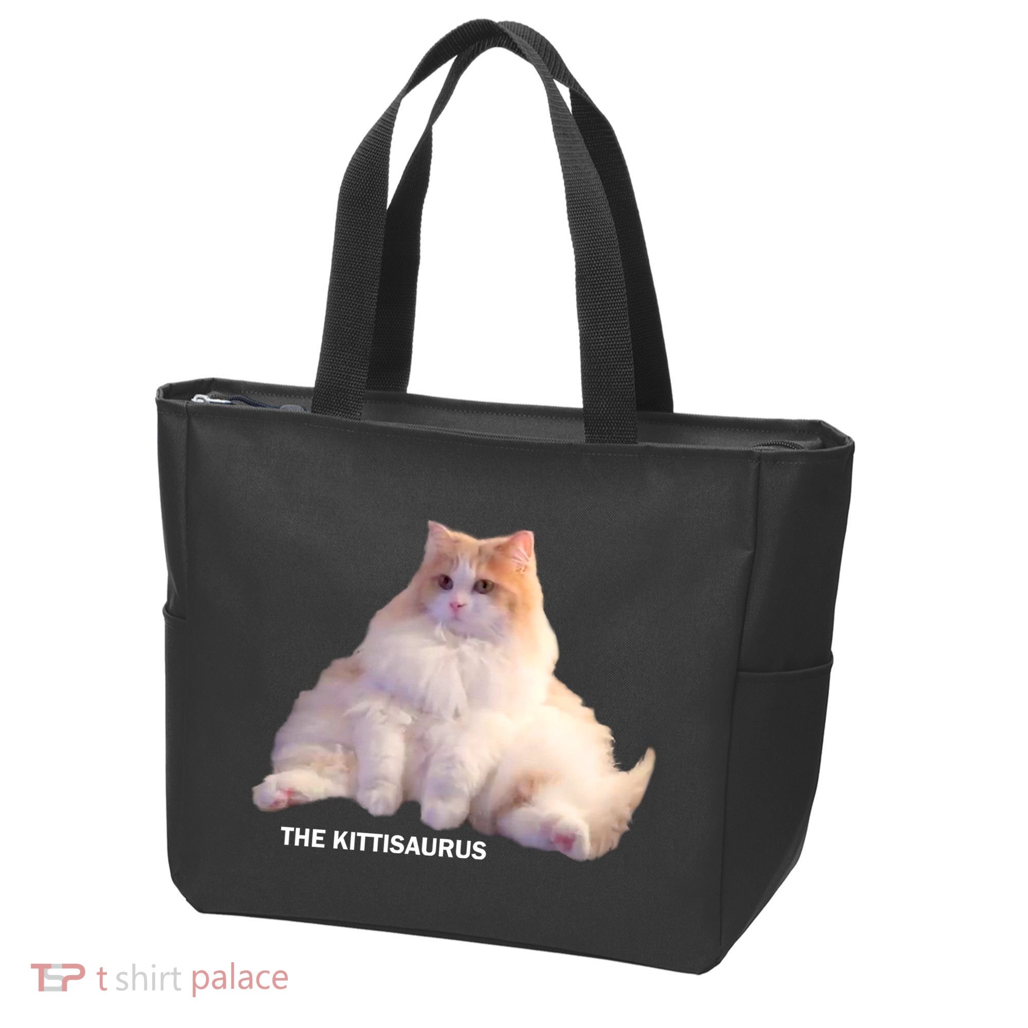 Cute DD The Cat Kittisaurus Tote Bag