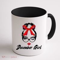 Cute December Girl Birthday Coffee Mug thumb 1