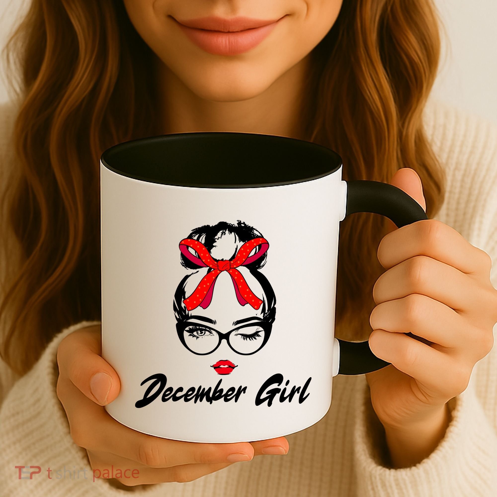 Cute December Girl Birthday Coffee Mug