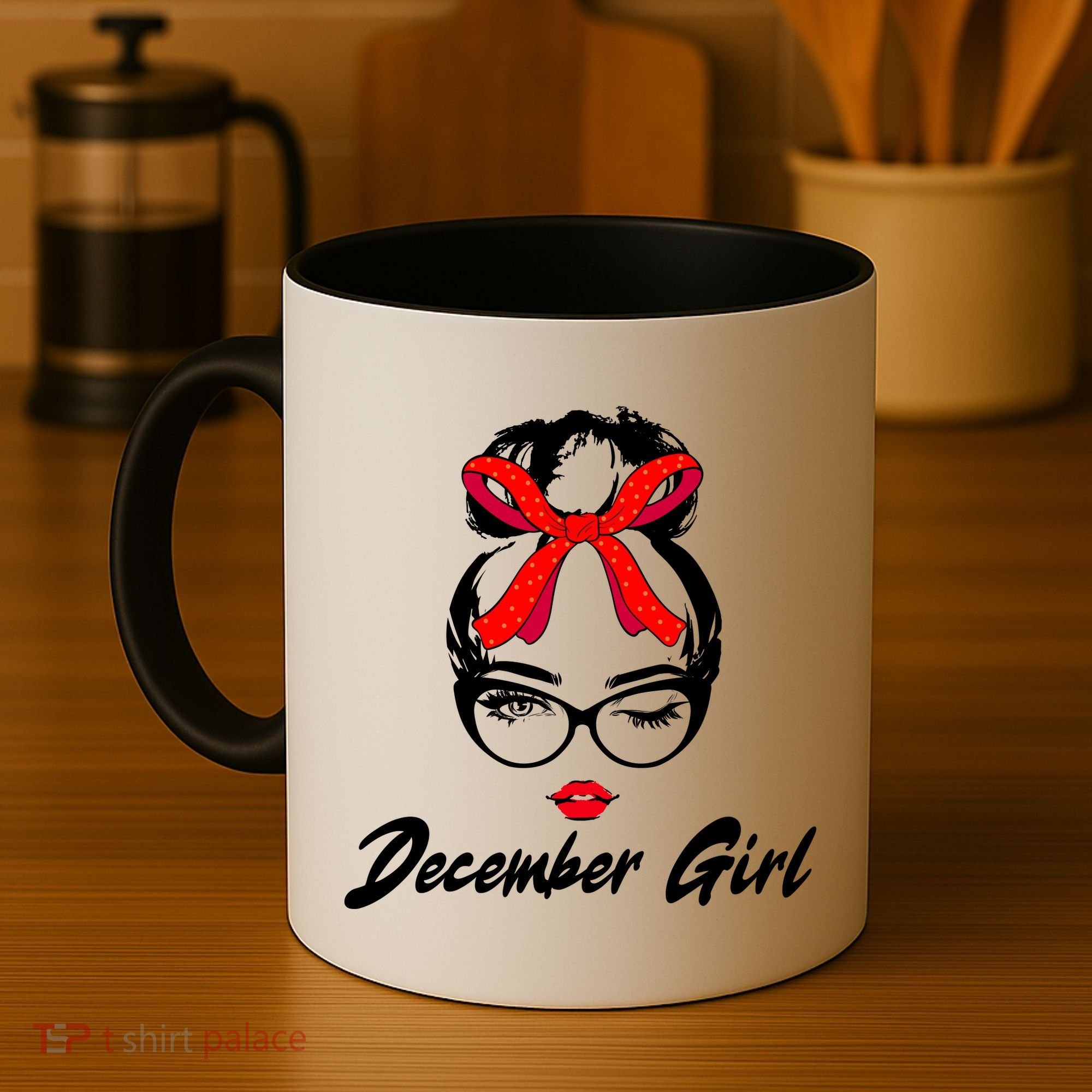Cute December Girl Birthday Coffee Mug