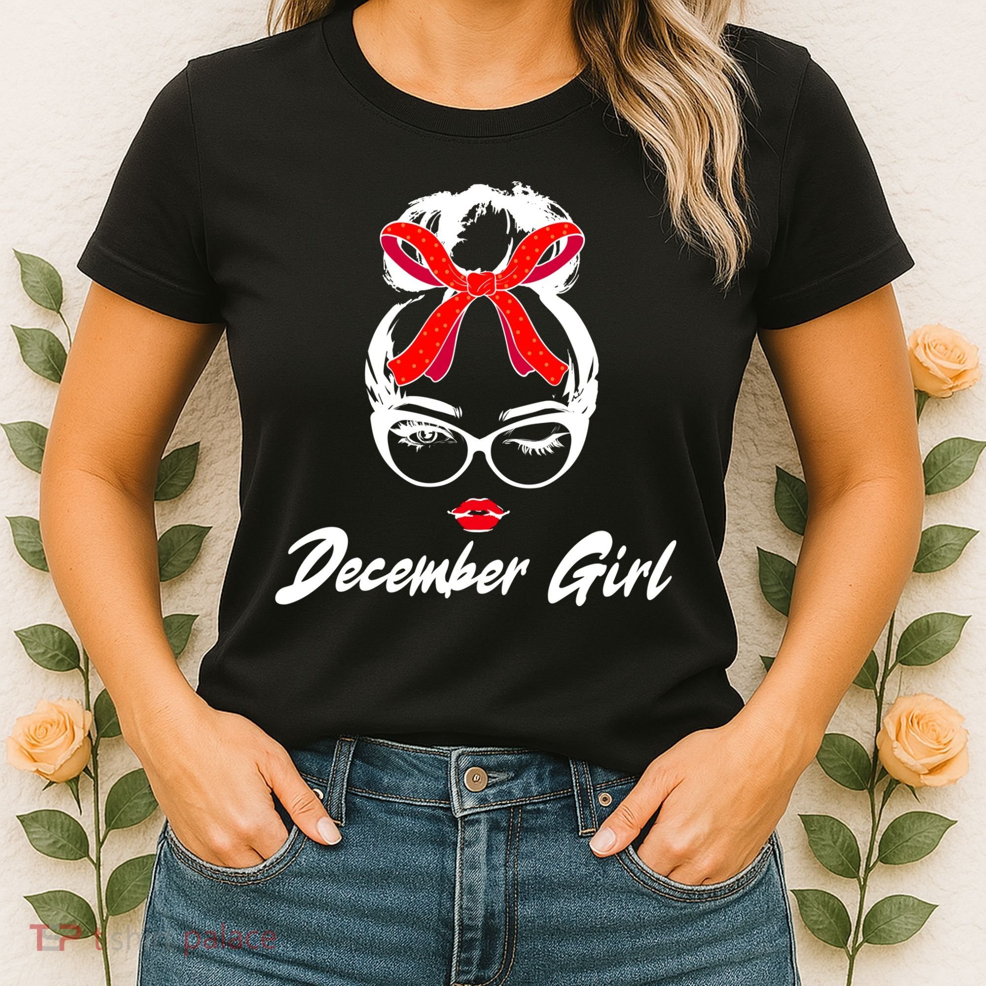 Cute December Girl Birthday Women's T-Shirt