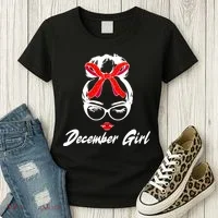 Cute December Girl Birthday Women's T-Shirt thumb 3