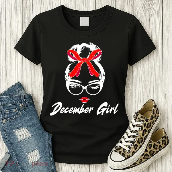Cute December Girl Birthday Women's T-Shirt