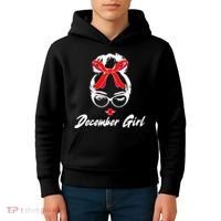 Cute December Girl Birthday Kids Hoodie thumb 4