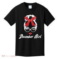 Cute December Girl Birthday Kids T-Shirt thumb 0