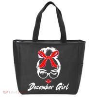 Cute December Girl Birthday Tote Bag thumb 0