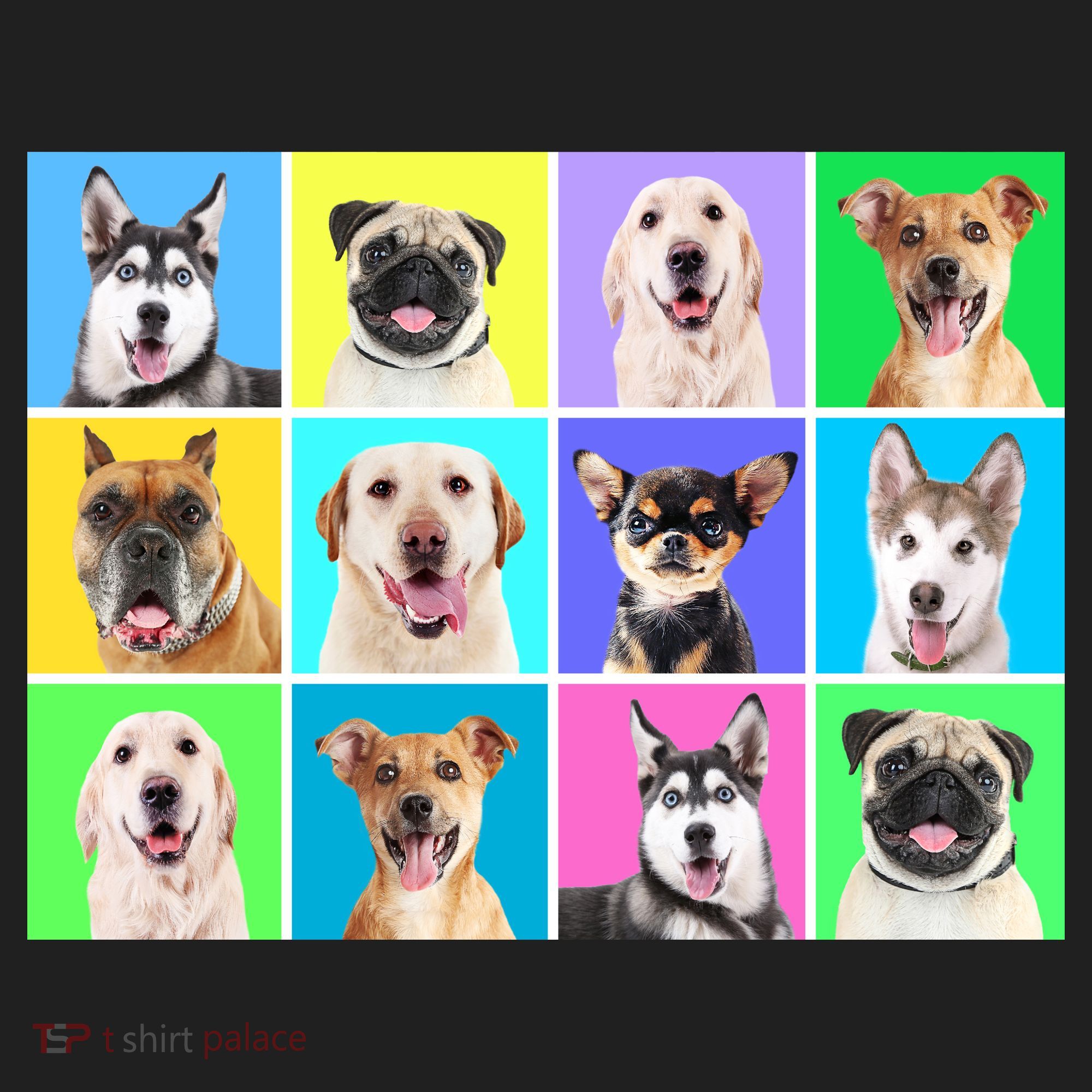 Cute Dogs Portrait Sport-Tek Posi-UV Pro Polo