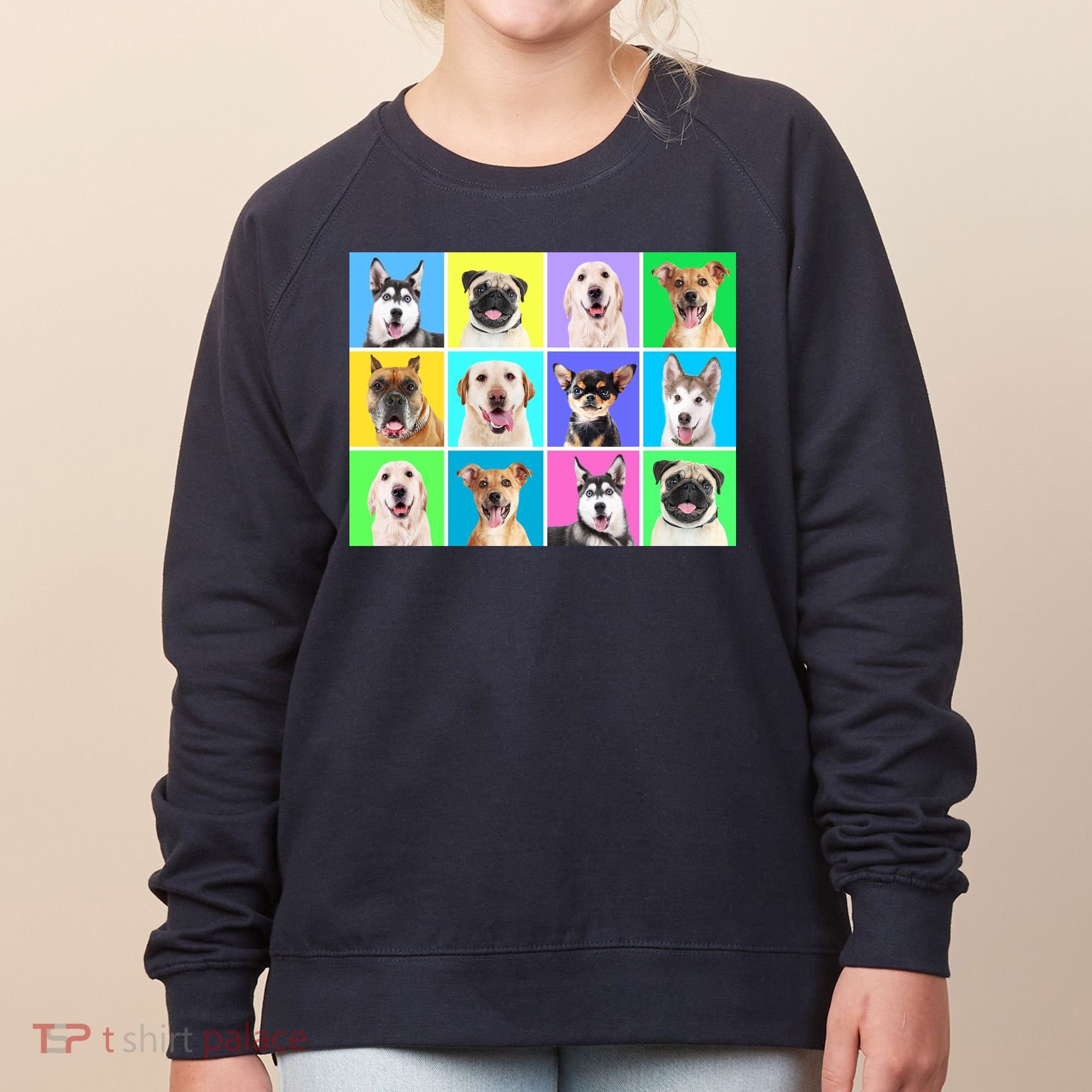 Cute Dogs Portrait Women's Sweatshirt