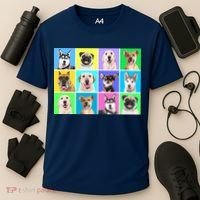 Cute Dogs Portrait Cooling Performance Crew T-Shirt thumb 3