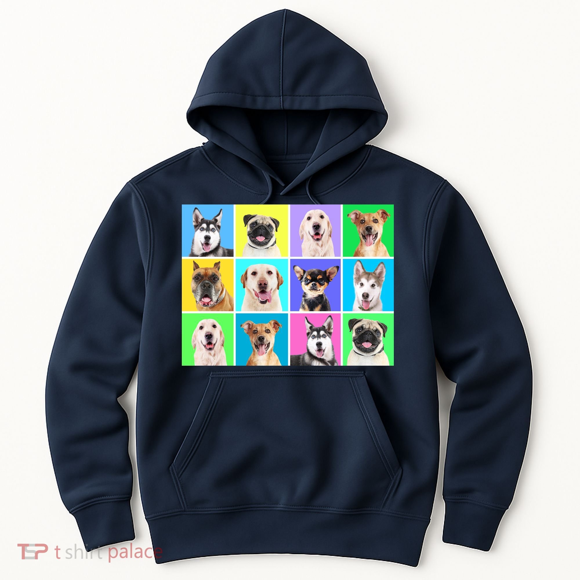 Cute Dogs Portrait Hoodie