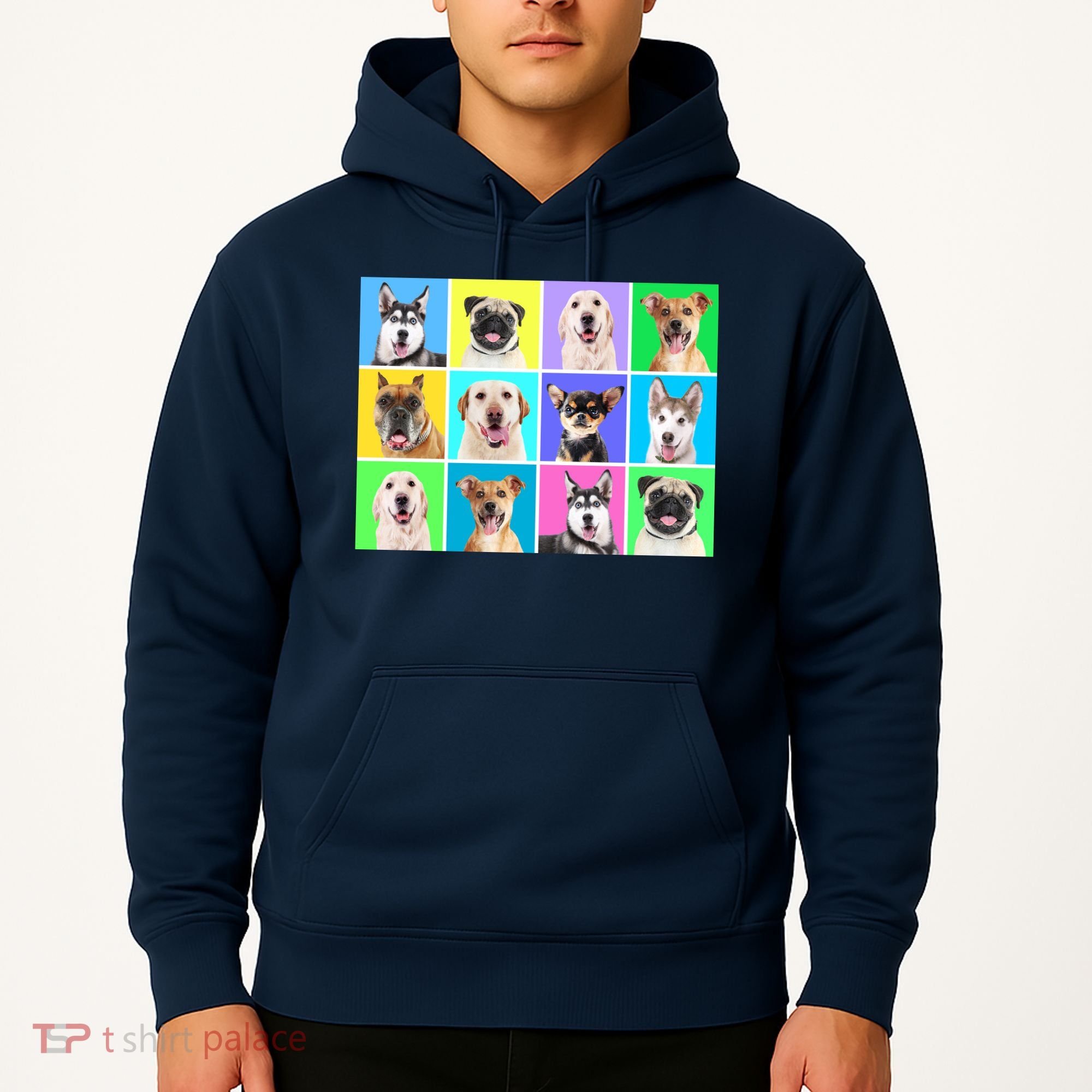 Cute Dogs Portrait Hoodie