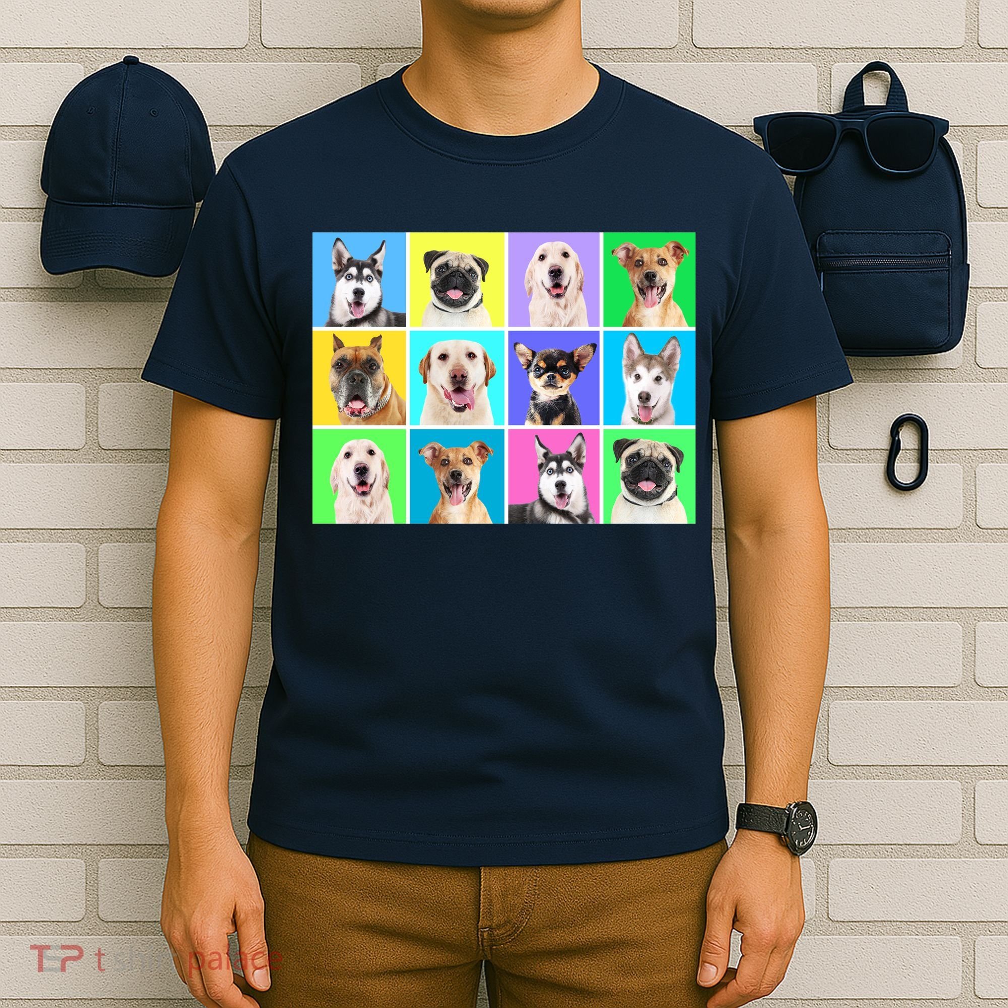 Cute Dogs Portrait T-Shirt