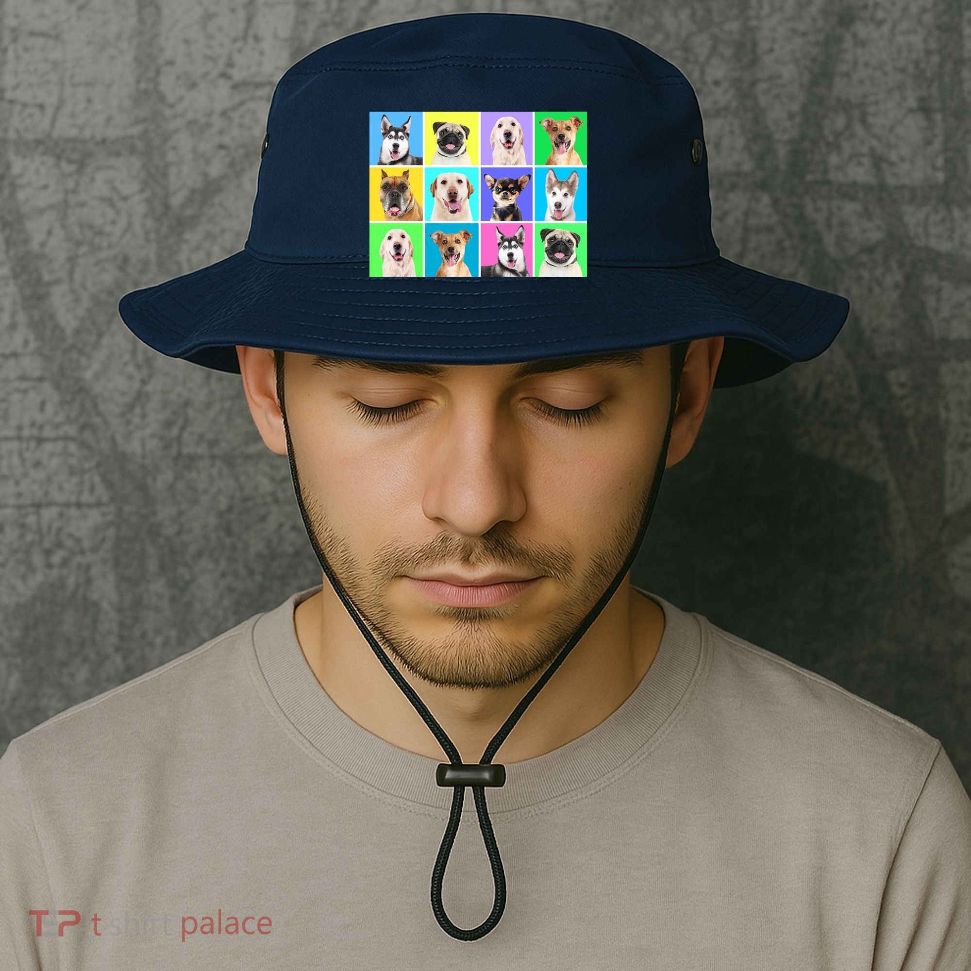 Cute Dogs Portrait Bucket Hat