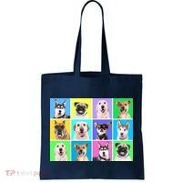 Cute Dogs Portrait Tote Bag thumb 0