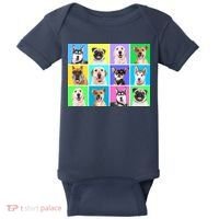 Cute Dogs Portrait Baby Bodysuit thumb 0