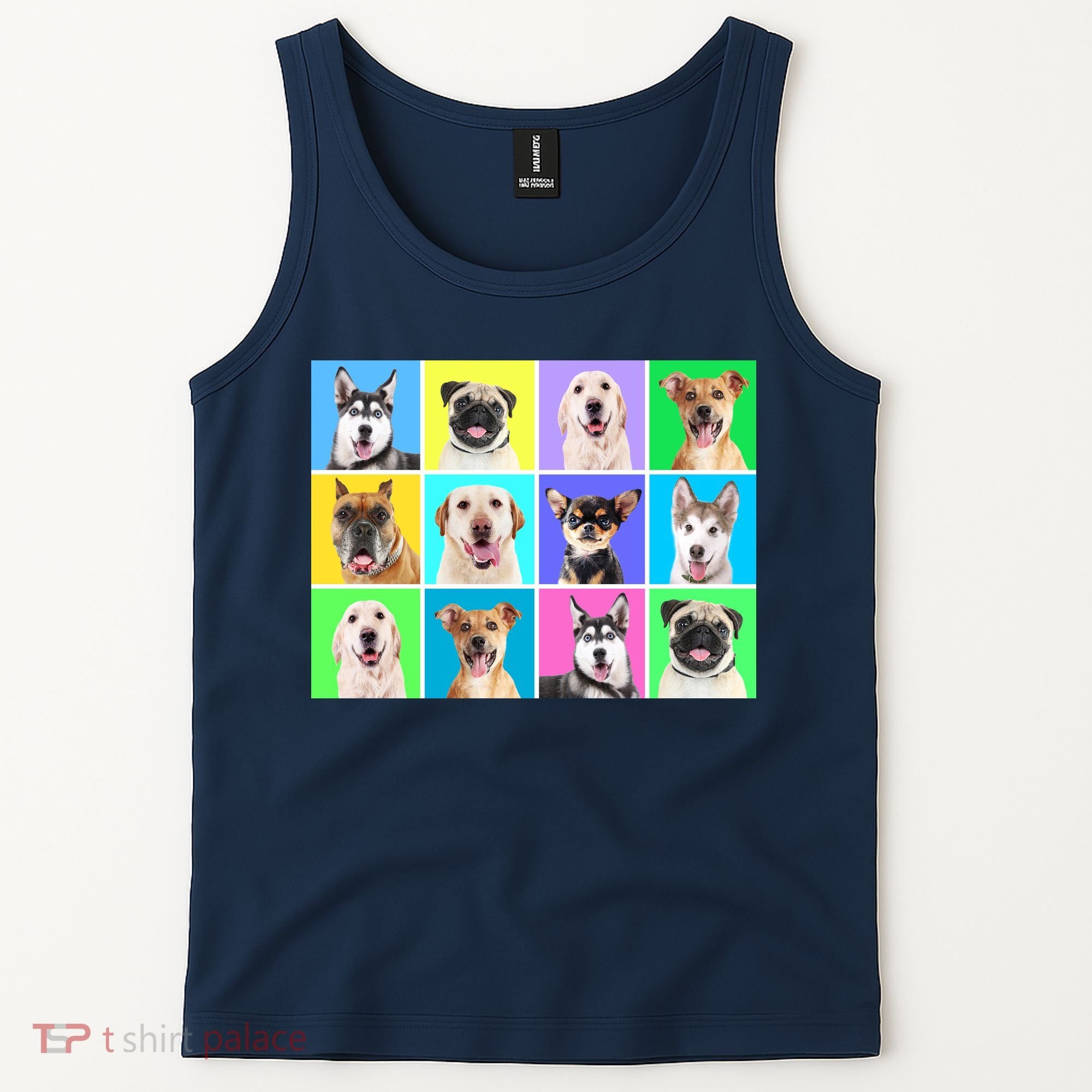 Cute Dogs Portrait Tank Top