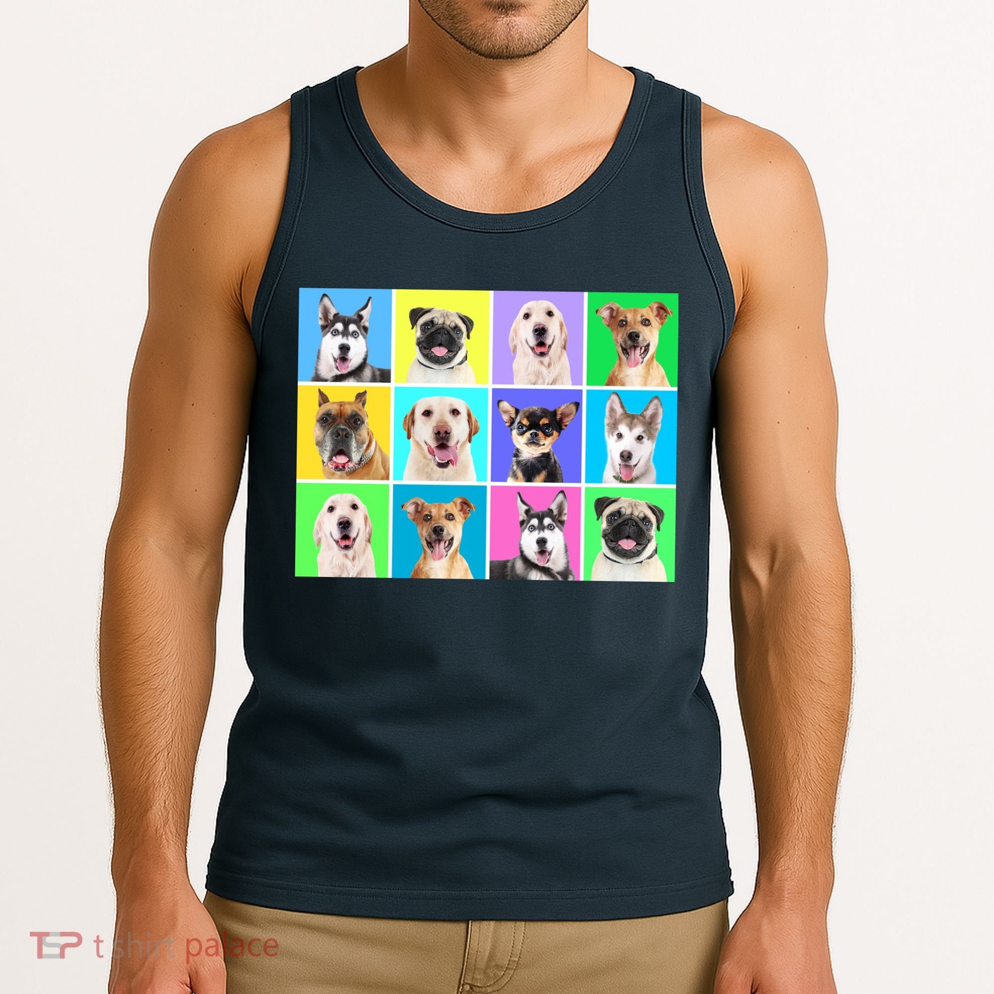 Cute Dogs Portrait Tank Top