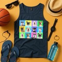 Cute Dogs Portrait Tank Top thumb 4