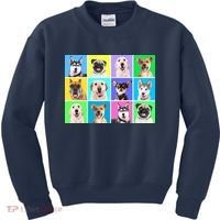 Cute Dogs Portrait Kids Sweatshirt thumb 0