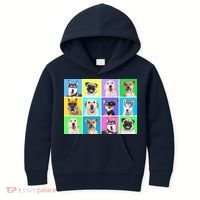 Cute Dogs Portrait Kids Hoodie thumb 0