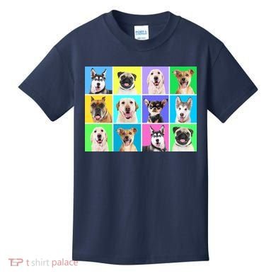 Cute Dogs Portrait Kids T-Shirt