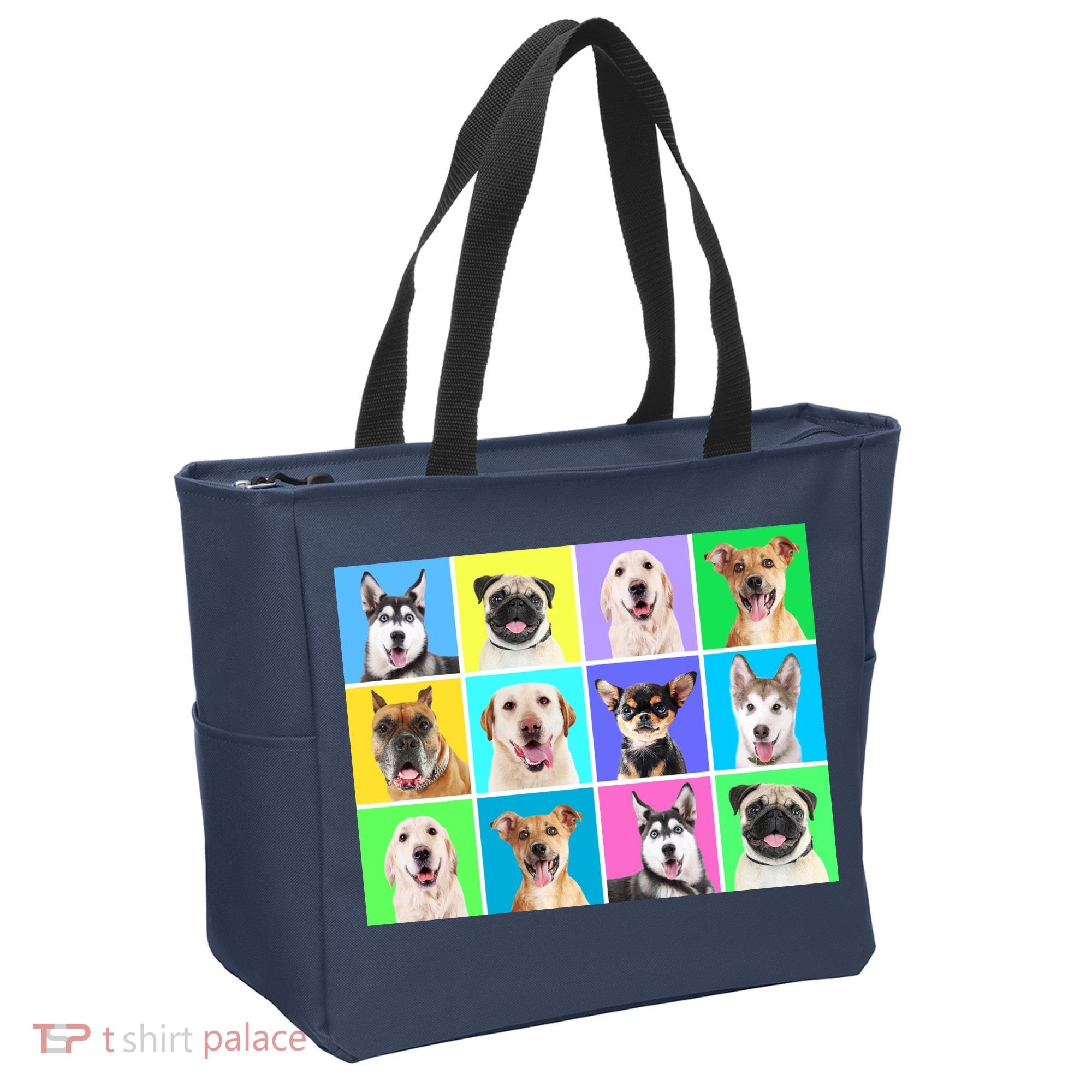 Cute Dogs Portrait Tote Bag