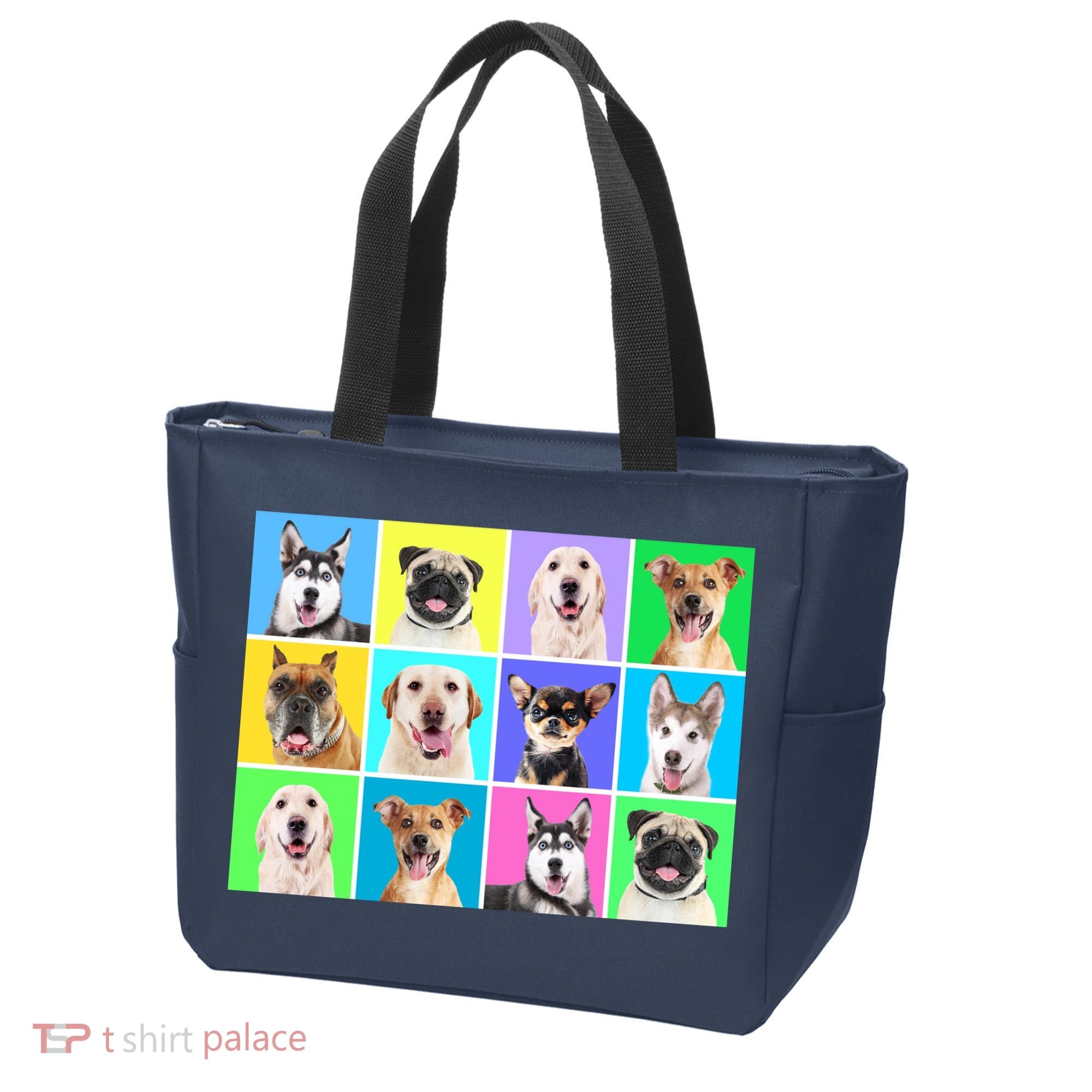 Cute Dogs Portrait Tote Bag