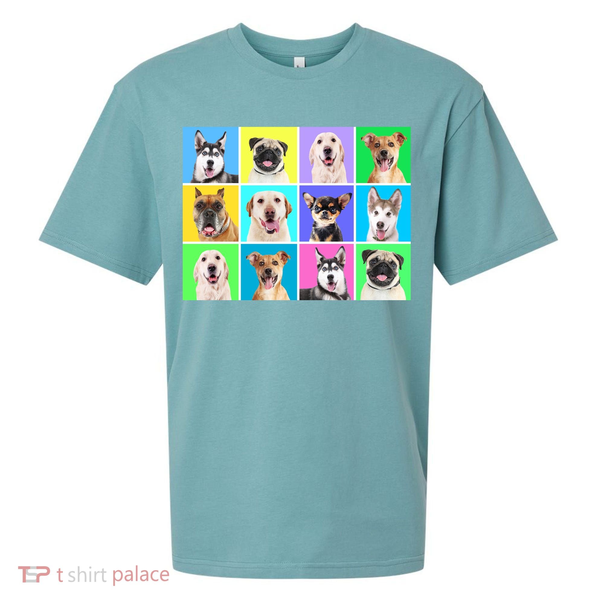 Cute Dogs Portrait Sueded Cloud Jersey T-Shirt