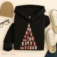 Cute Dogs Puppies Christmas Tree Hoodie thumb 4