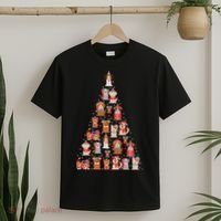 Cute Dogs Puppies Christmas Tree T-Shirt thumb 2