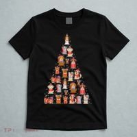 Cute Dogs Puppies Christmas Tree T-Shirt thumb 5