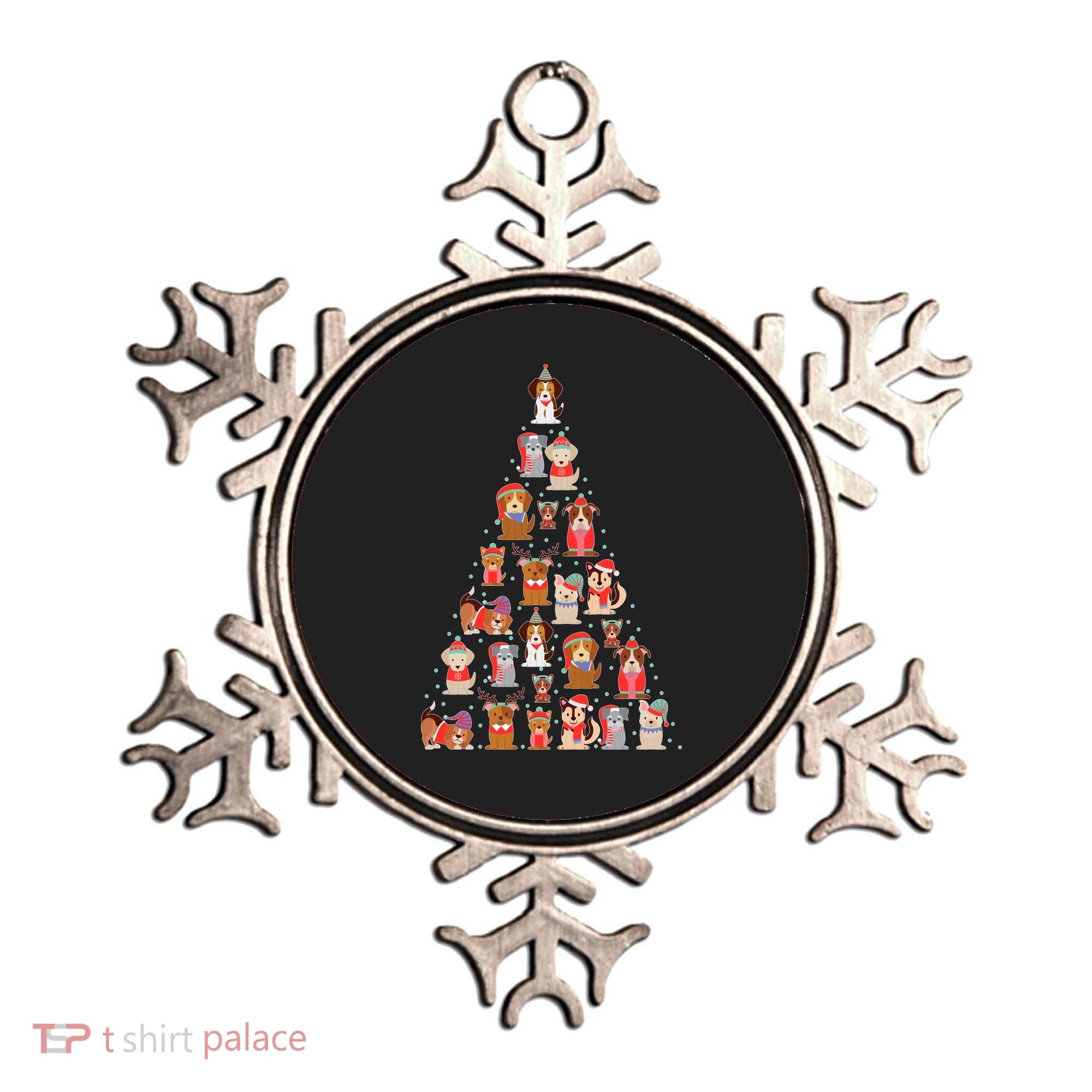 Cute Dogs Puppies Christmas Tree Ornament