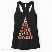 Cute Dogs Puppies Christmas Tree Women's Tank Top thumb 0
