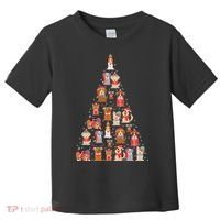 Cute Dogs Puppies Christmas Tree Toddler T-Shirt thumb 0