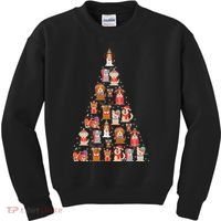 Cute Dogs Puppies Christmas Tree Kids Sweatshirt thumb 0