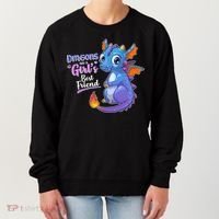 Cute Dragons Are A Girl's Best Friend Women's Sweatshirt thumb 0
