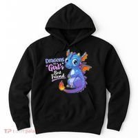 Cute Dragons Are A Girl's Best Friend Hoodie thumb 0