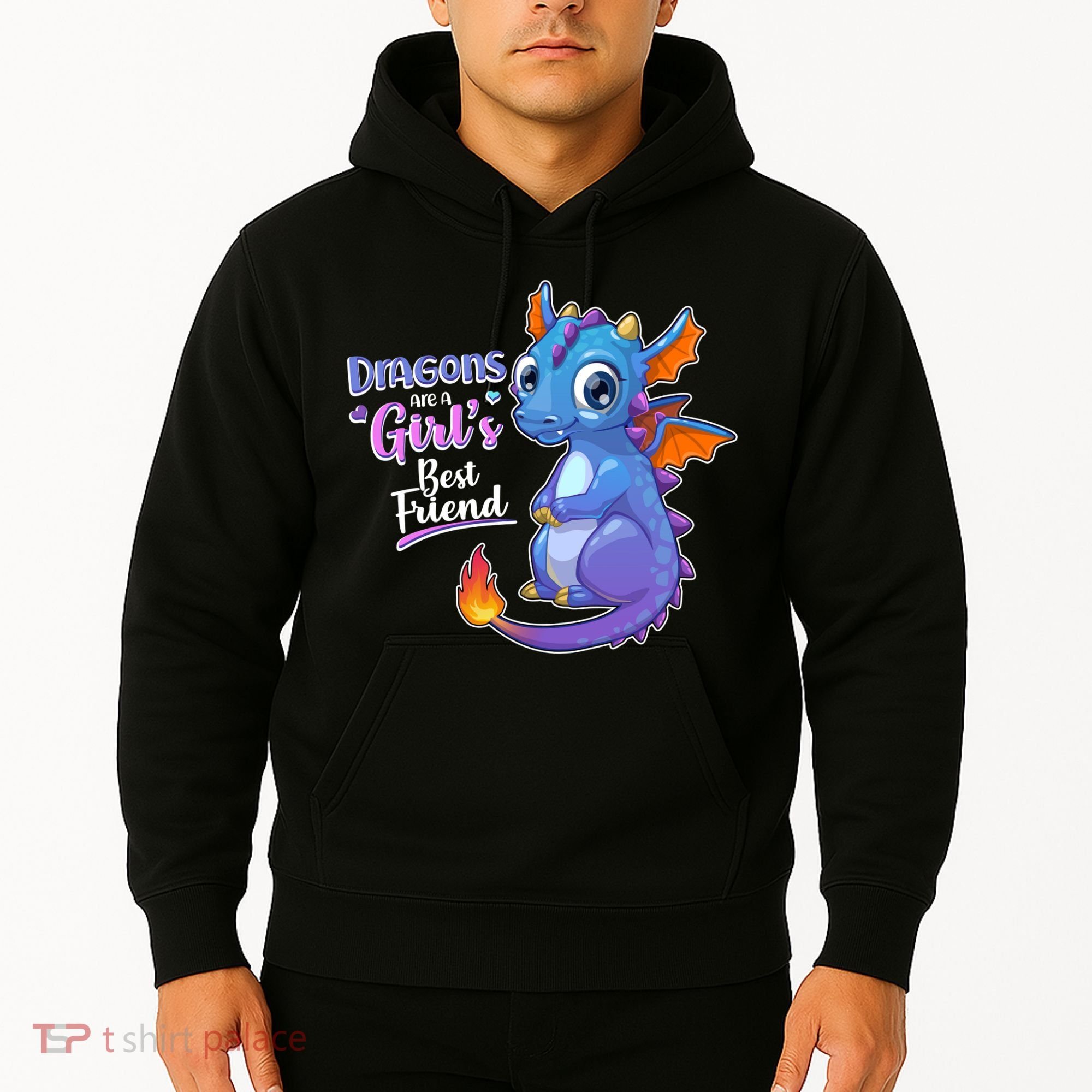 Cute Dragons Are A Girl's Best Friend Hoodie