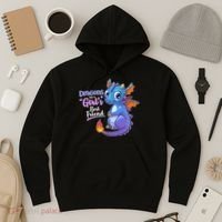 Cute Dragons Are A Girl's Best Friend Hoodie thumb 3