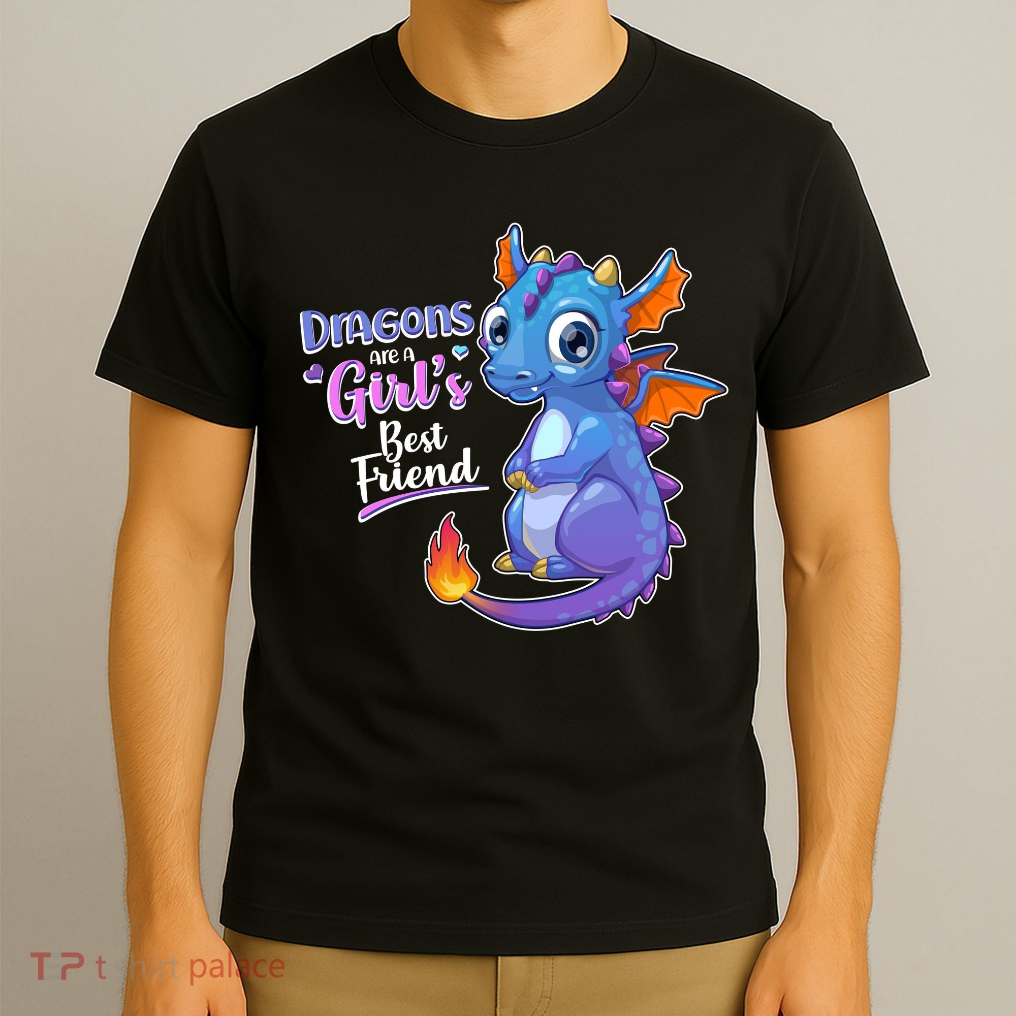 Cute Dragons Are A Girl's Best Friend T-Shirt