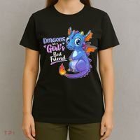 Cute Dragons Are A Girl's Best Friend T-Shirt thumb 4