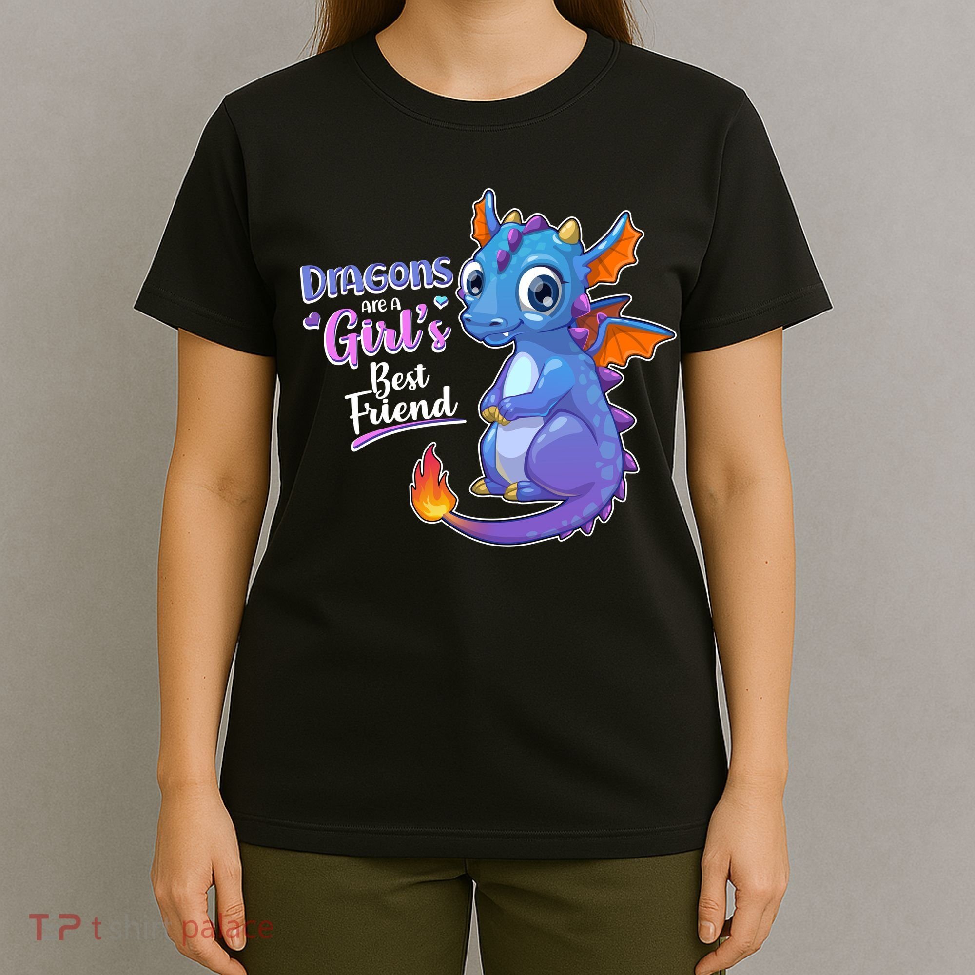 Cute Dragons Are A Girl's Best Friend T-Shirt
