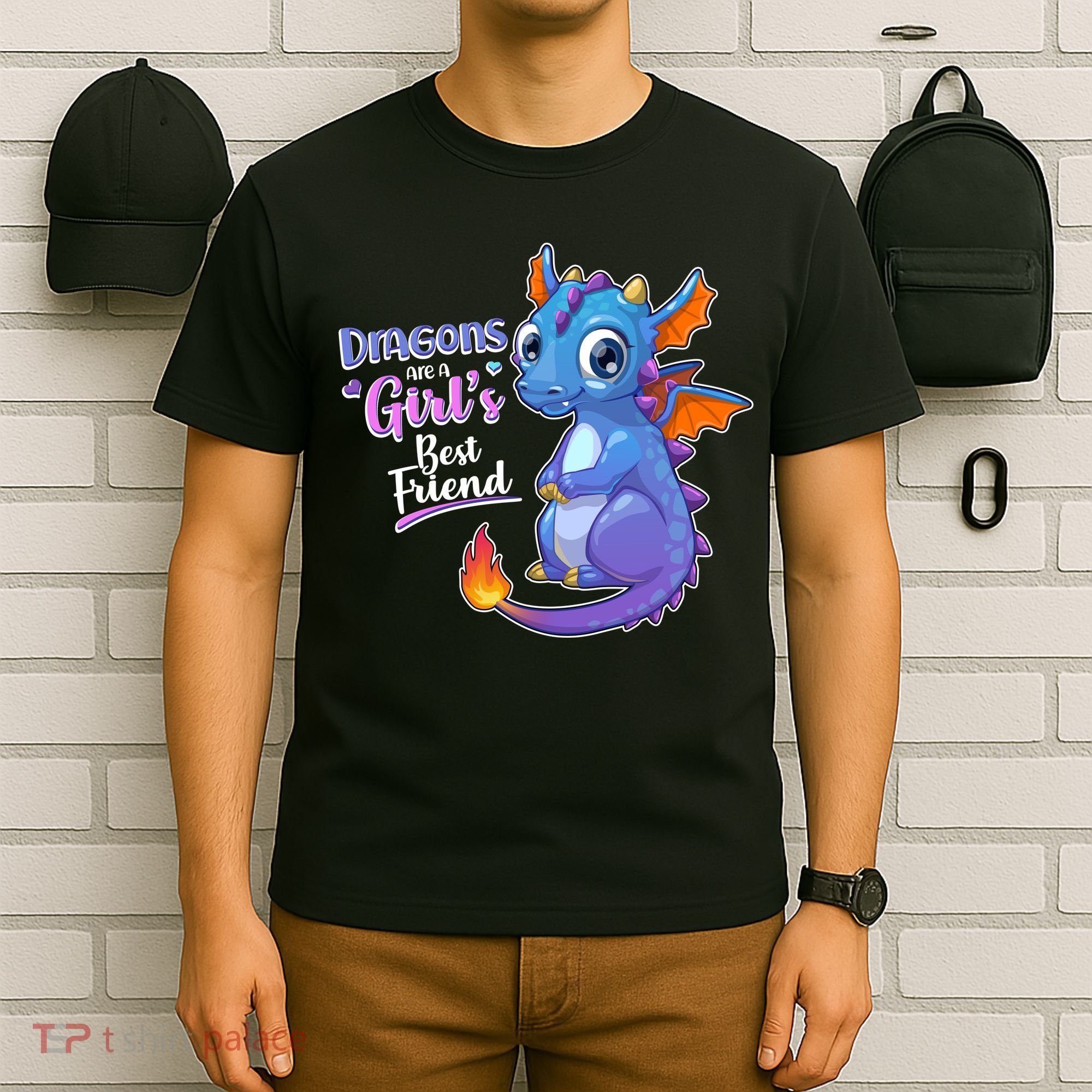 Cute Dragons Are A Girl's Best Friend T-Shirt