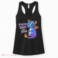 Cute Dragons Are A Girl's Best Friend Women's Tank Top thumb 0