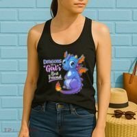 Cute Dragons Are A Girl's Best Friend Women's Tank Top thumb 2