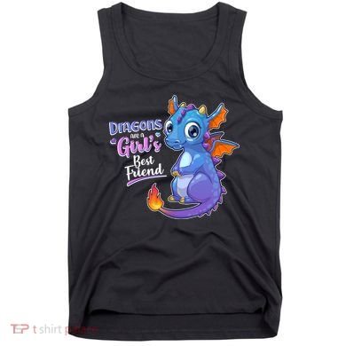 Cute Dragons Are A Girl's Best Friend Tank Top