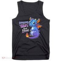 Cute Dragons Are A Girl's Best Friend Tank Top thumb 0