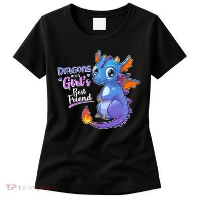 Cute Dragons Are A Girl's Best Friend Women's T-Shirt